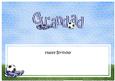 Happy Birthday Grandad Football Matching Large Dl Insert
