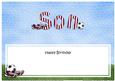 Happy Birthday Son Football Matching Large Dl Insert
