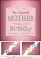 8 x 8 Birthday Mother Champers Label Scalloped Corner Toppe