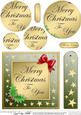 Elegant Christmas Greeting Quick Card with Circle Pyramage