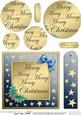 Elegant Christmas Greeting Quick Card with Circle Pyramage