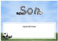 Happy Birthday Son Football Matching Large Dl Insert