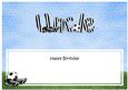 Happy Birthday Uncle Football Matching Large Dl Insert