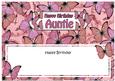 Birthday Auntie Butterflies Matching Large Dl Insert