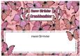 Birthday Granddaughter Butterflies Matching Large Dl Insert