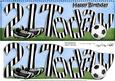 Large Dl Happy Birthday 21 Today Football 3D Decoupage