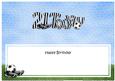 Happy Birthday 21 Today Football Matching Large Dl Insert