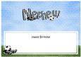 Happy Birthday Nephew Football Matching Large Dl Insert