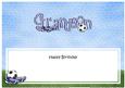Happy Birthday Grandson Football Matching Large Dl Insert
