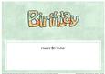 Happy Birthday Roses Matching Large Dl Insert