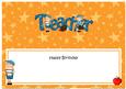 Birthday Teacher Boyz Matching Large Dl Insert