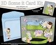 3D Girlz Suzi's Flower Scene It Card Kit