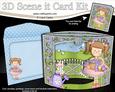 3D Girlz Liz's Flower Basket Scene It Card Kit