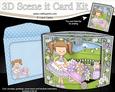 3D Girlz Liz's Wheelbarrow Scene It Card Kit