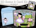 3D Girlz Suzi's Cupcakes Scene It Card Kit
