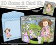 3D Girlz Zoe's Flower Scene It Card Kit