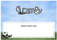 Fathers Day Gramps Football Large Dl Matching Insert