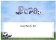 Fathers Day Popa Football Large Dl Matching Insert