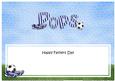 Fathers Day Pops Football Large Dl Matching Insert