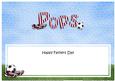 Fathers Day Pops Football Large Dl Matching Insert