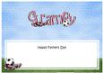 Fathers Day Grampy Football Large Dl Matching Insert