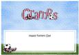 Fathers Day Gramps Football Large Dl Matching Insert