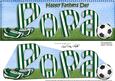 Large Dl Fathers Day Popa Football Card & 3D Decoupage