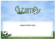 Fathers Day Grampy Football Large Dl Matching Insert