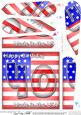 Flying the Flag Usa 40th Birthday Fan Pyramage Topper