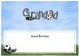 Happy Birthday Grandad Football Matching Large Dl Insert