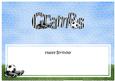 Happy Birthday Gramps Football Matching Large Dl Insert
