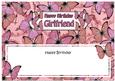 Birthday Girlfriend Butterflies Matching Large Dl Insert