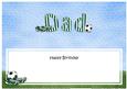 Happy Birthday Dad Football Matching Large Dl Insert