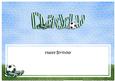 Happy Birthday Daddy Football Matching Large Dl Insert