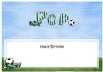 Happy Birthday Pop Football Matching Large Dl Insert