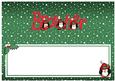 Xmas Brother with Penguins Matching Large Dl Insert