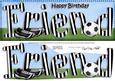 Large Dl Birthday Friend Football Card & 3D Decoupage