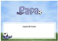 Birthday Papa Football Large Dl Matching Insert