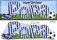 Large Dl Birthday Popa Football Card & 3D Decoupage