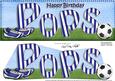 Large Dl Birthday Pops Football Card & 3D Decoupage