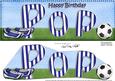 Large Dl Birthday Pop Football Card & 3D Decoupage