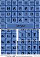 A5 Novelty Fun Computer Keyboard Greetings Pyramage Topper