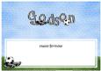 Happy Birthday Godson Football Matching Large Dl Insert
