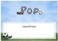 Happy Birthday Pop Football Matching Large Dl Insert