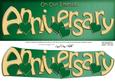 On Our Emerald Anniversary Champagne Large Dl 3D Decoupage