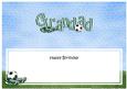 Happy Birthday Grandad Football Matching Large Dl Insert