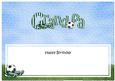 Happy Birthday Grandpa Football Matching Large Dl Insert