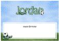 Happy Birthday Jordan Football Matching Large Dl Insert