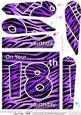 Fun Zebra Striped 18th Birthday Fan Pyramage Topper