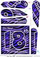 Fun Zebra Striped 18th Birthday Fan Pyramage Topper